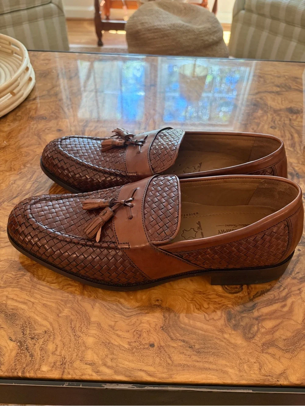 Johnston & Murphy Stratton Woven Calfskin Leather Loafer | Men’s 10 | New in Box
